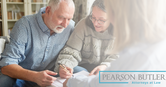 couple drafting up papers