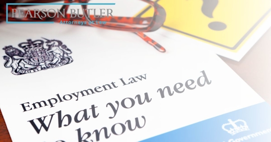 Image contains a paper that says "Employment Law What you need to know"