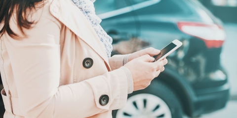 Woman on her cellphone