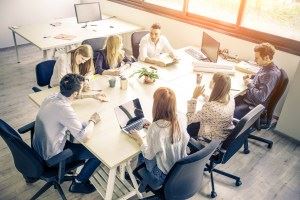 Group at table 